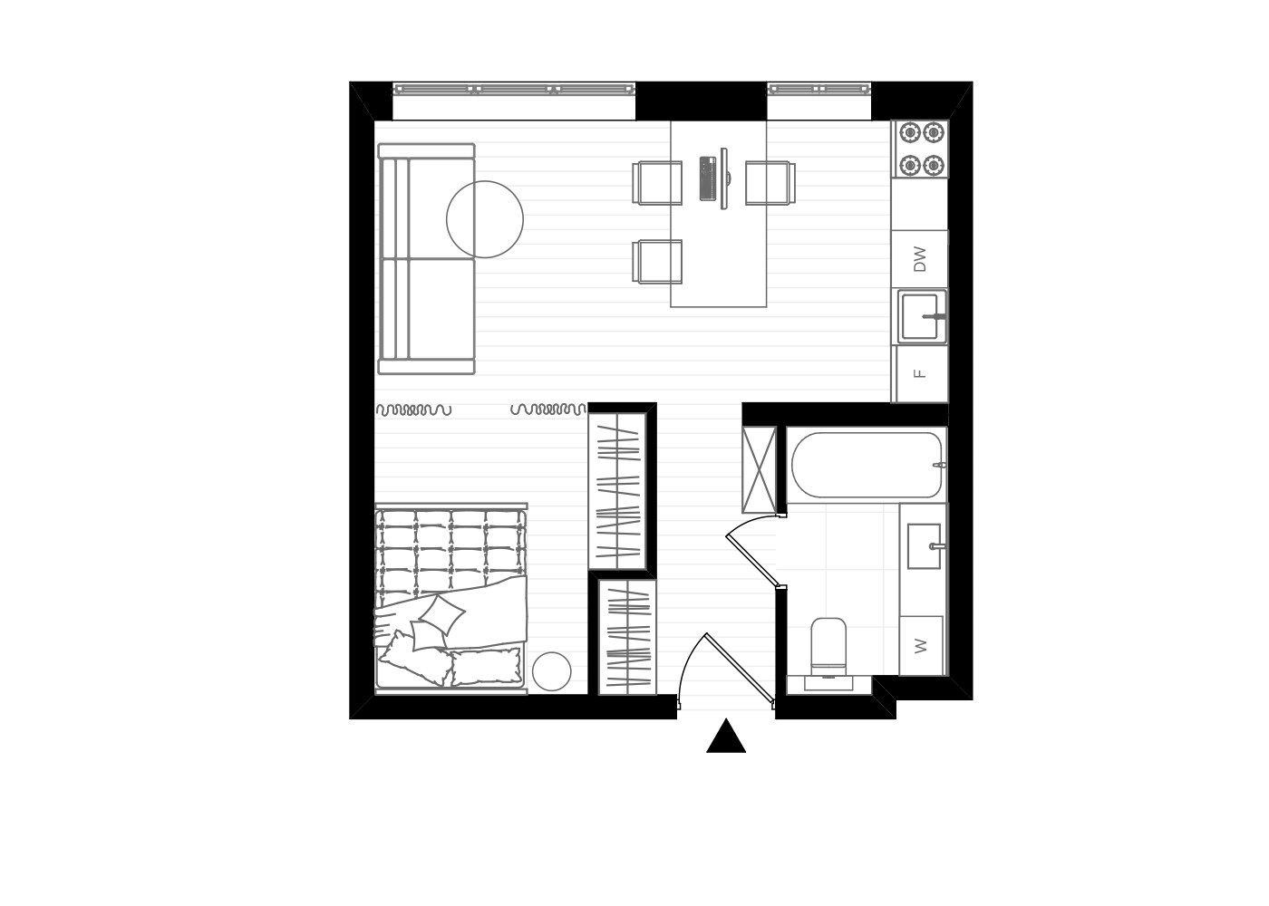 Tworzenie strefy sypialni w przestrzeni salonuPo 