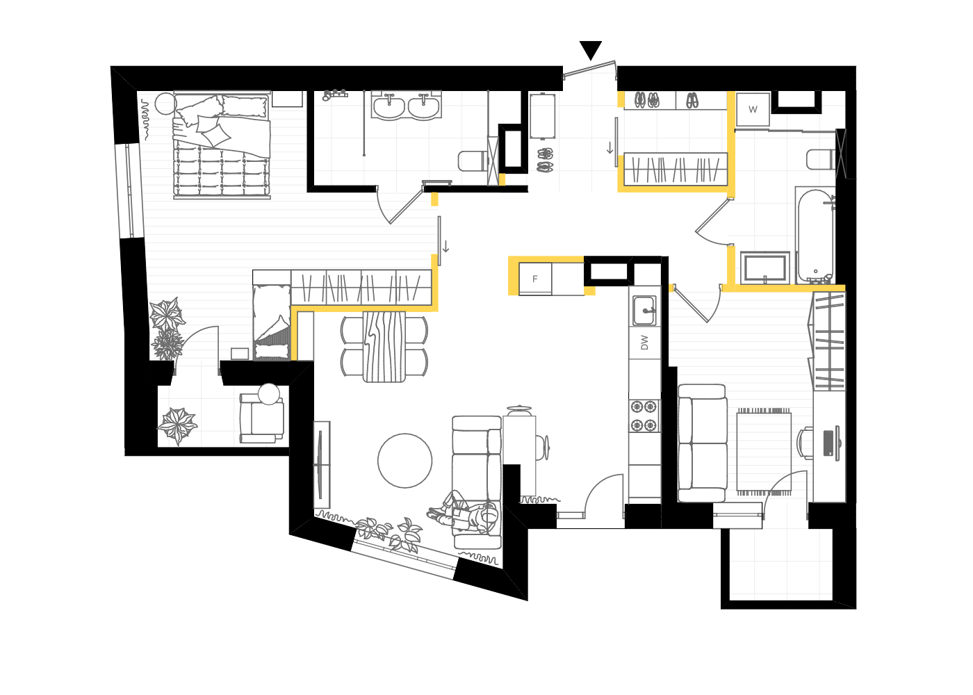 Wygodne połączenie: miejsce do spotkań i relaksu